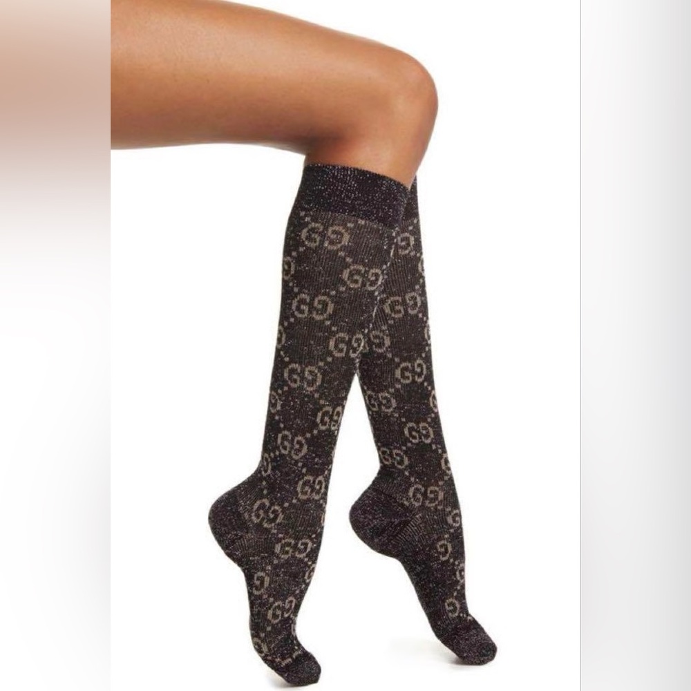 Gucci Lamé GG Socks